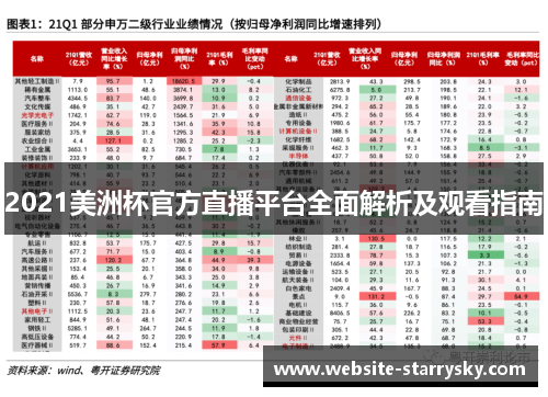 2021美洲杯官方直播平台全面解析及观看指南