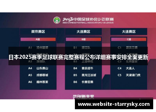 日本2025赛季足球联赛完整赛程公布详细赛事安排全面更新