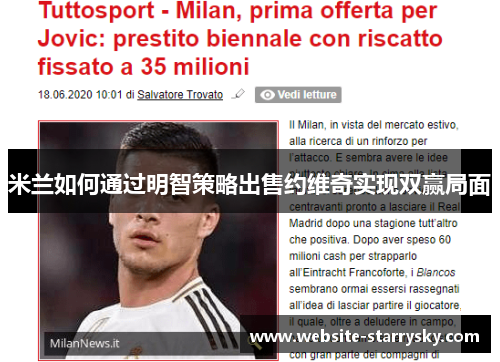 米兰如何通过明智策略出售约维奇实现双赢局面 米兰如何通过明智策略出售约维奇实现双赢局面